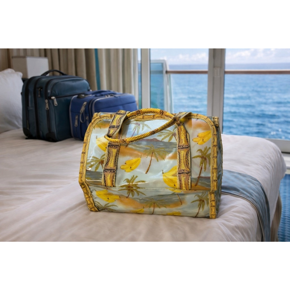 Women's Unbranded Travel Bag Small Yellow Green Clearance